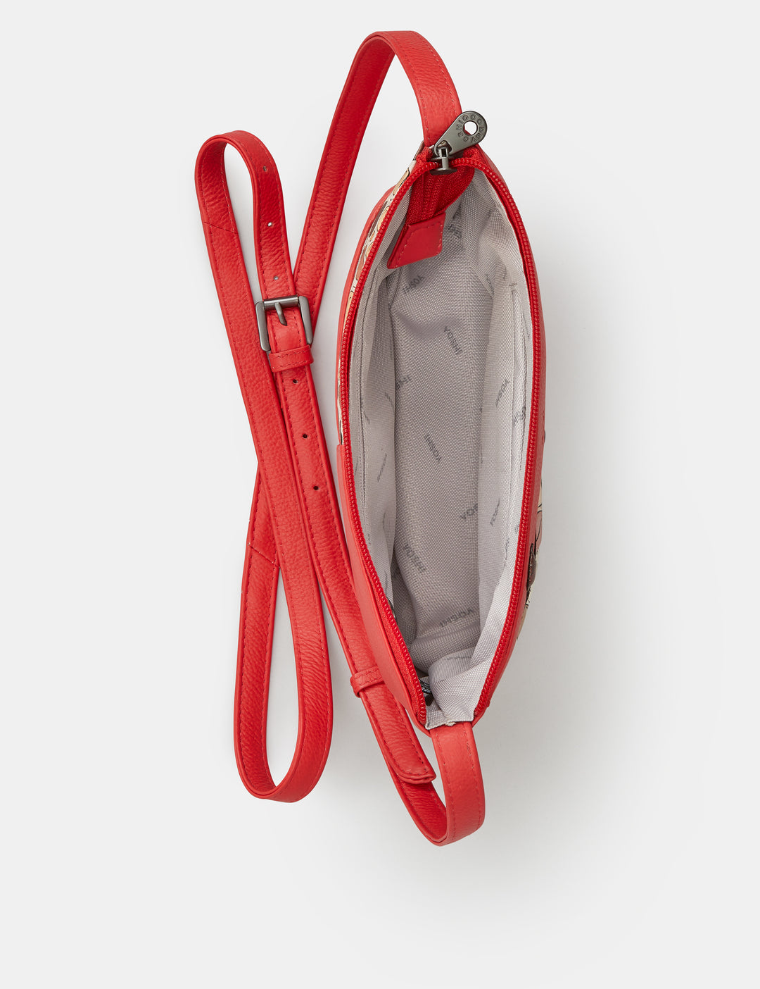 バッグ yoshie.s Mother's Pride Giraffe Red Leather Cross Body Bag By Yoshi