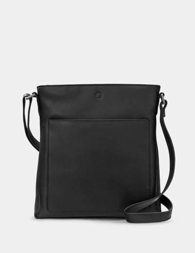 Bryant Black Leather Cross Body Bag - Yoshi