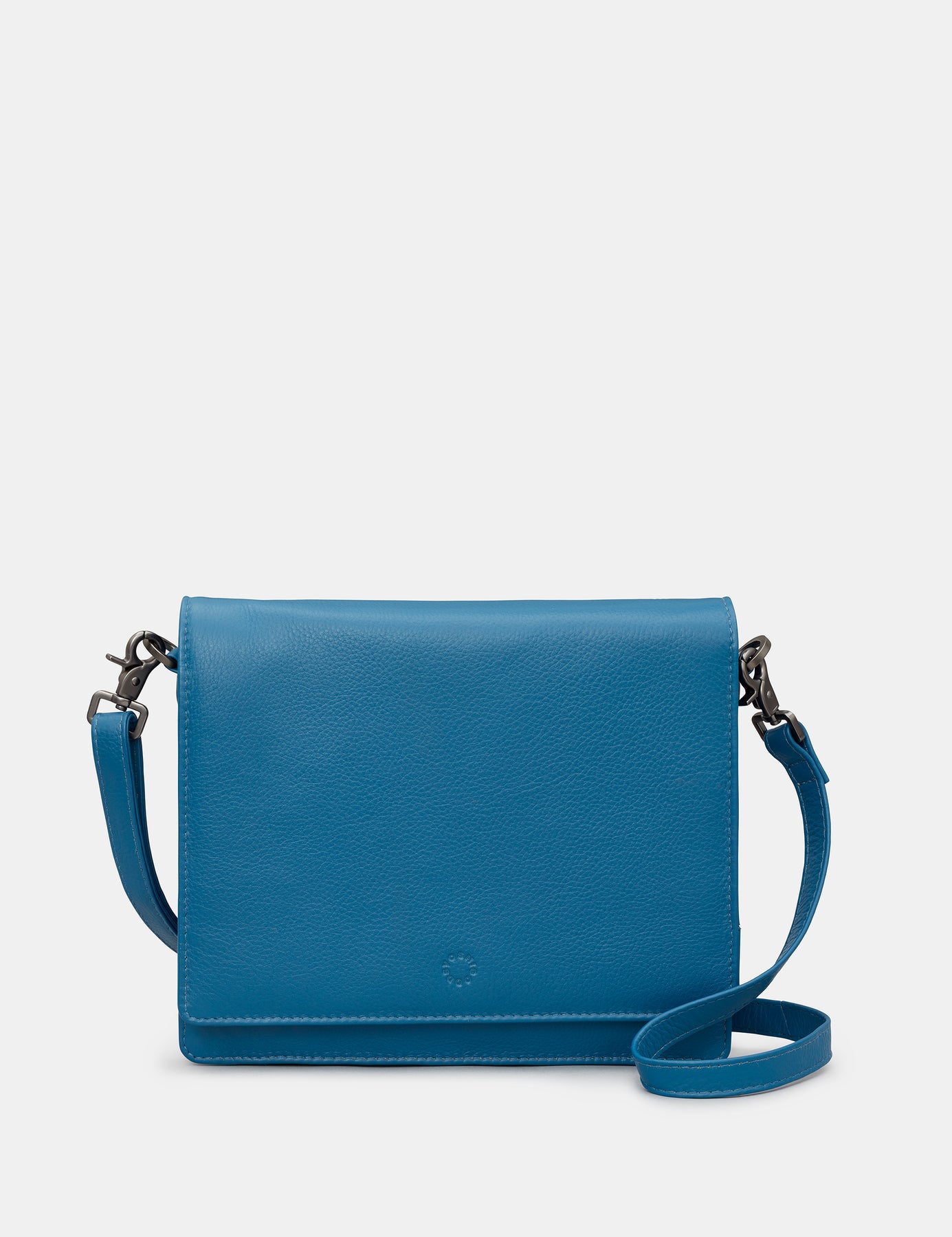 Vintage Blue Medium Flapover Cross Body Bag