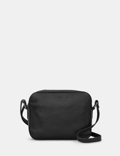 Belmont Black Leather Camera Bag - Yoshi