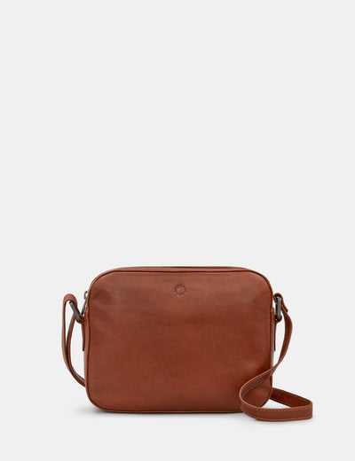 Belmont Brown Leather Camera Bag - Yoshi