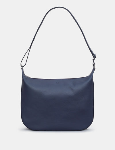 Dolton Navy Leather Hobo Bag - Yoshi