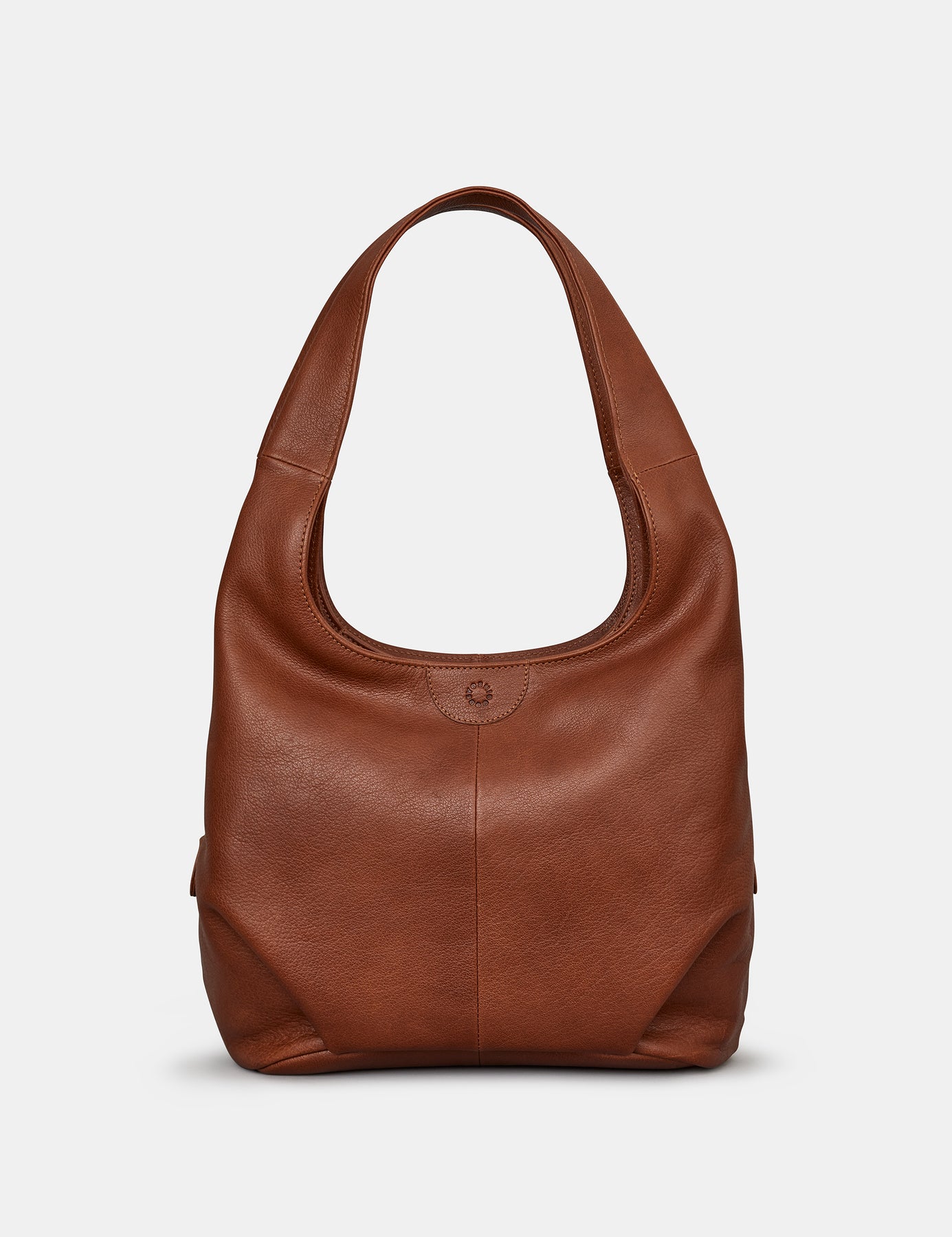 Medium Tan Leather Hobo Bag - Slouchy Shoulder Purse