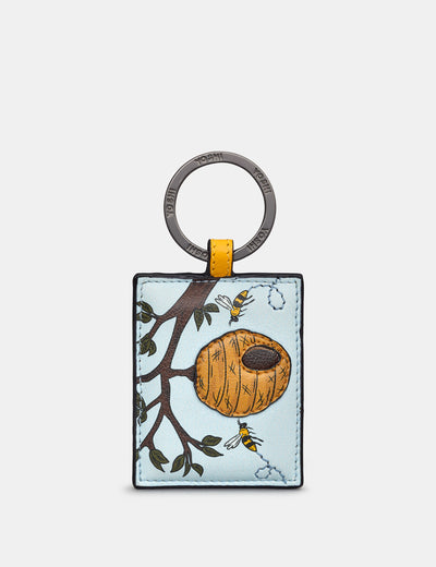 Bee Hive Leather Keyring - Yoshi