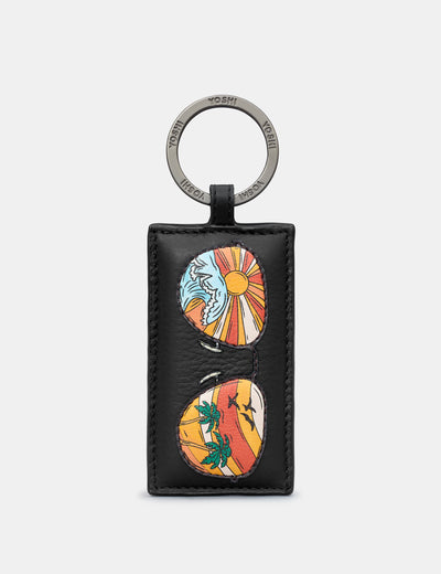 Aviators Black Leather Keyring - Yoshi