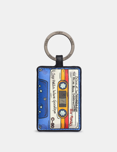 Back to the 80s Blue Leather Keyring - Yoshi