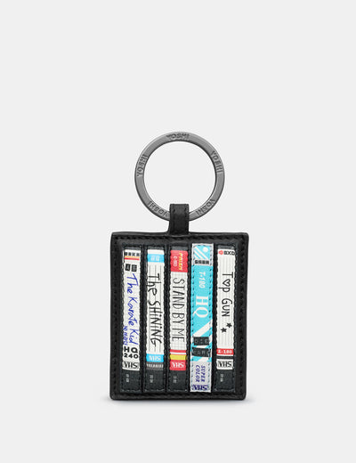 Be Kind Rewind Black Leather Keyring - Yoshi