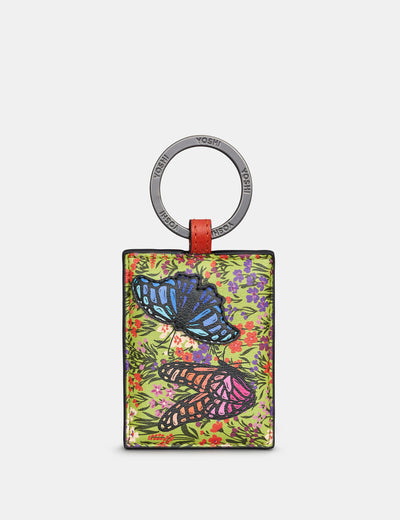 Beautiful Butterflies Leather Keyring - Yoshi