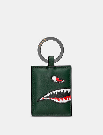 Nose Cone Green Leather Keyring - Yoshi